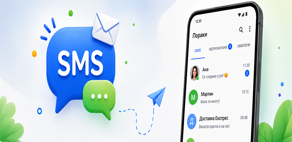 💬 SMS — Твојата нова стандардна апликација за пораки